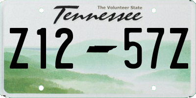 TN license plate Z1257Z