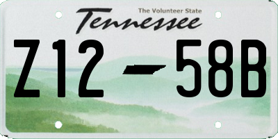 TN license plate Z1258B