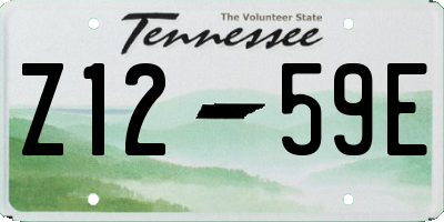 TN license plate Z1259E