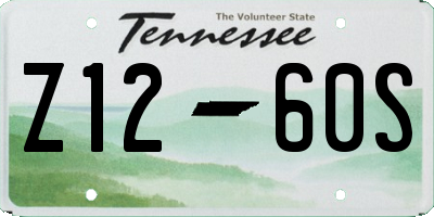 TN license plate Z1260S