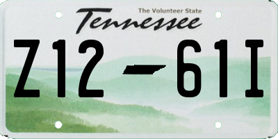 TN license plate Z1261I