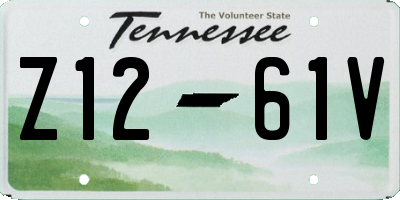TN license plate Z1261V
