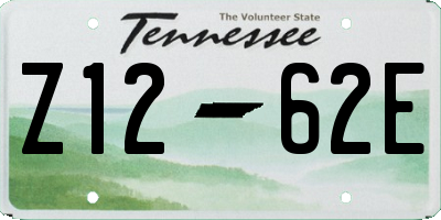 TN license plate Z1262E
