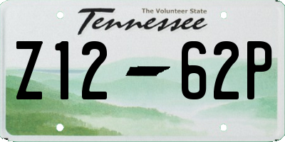 TN license plate Z1262P