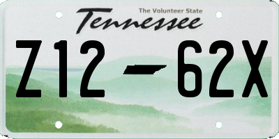 TN license plate Z1262X