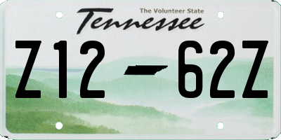 TN license plate Z1262Z