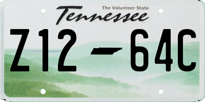 TN license plate Z1264C