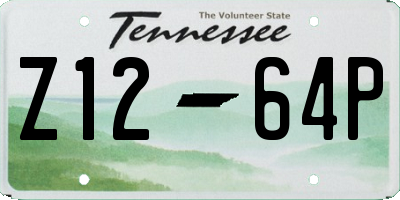 TN license plate Z1264P