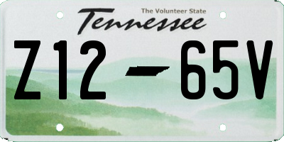 TN license plate Z1265V