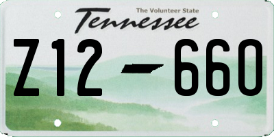 TN license plate Z1266O