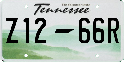 TN license plate Z1266R