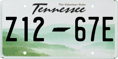 TN license plate Z1267E