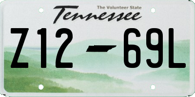 TN license plate Z1269L