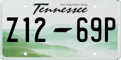 TN license plate Z1269P