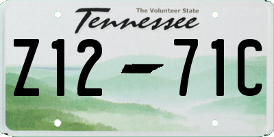 TN license plate Z1271C