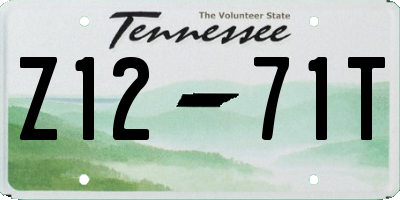 TN license plate Z1271T