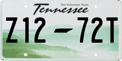 TN license plate Z1272T