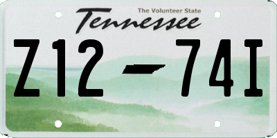 TN license plate Z1274I