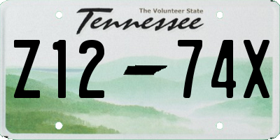 TN license plate Z1274X