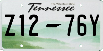 TN license plate Z1276Y