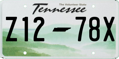 TN license plate Z1278X