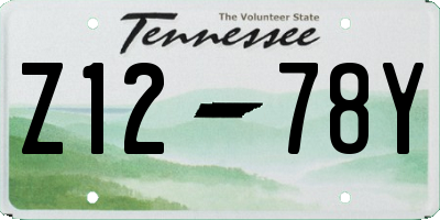 TN license plate Z1278Y