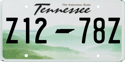 TN license plate Z1278Z