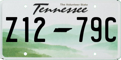 TN license plate Z1279C