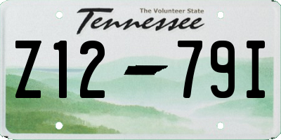 TN license plate Z1279I