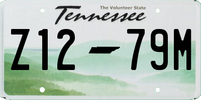 TN license plate Z1279M