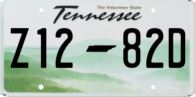 TN license plate Z1282D