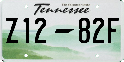 TN license plate Z1282F