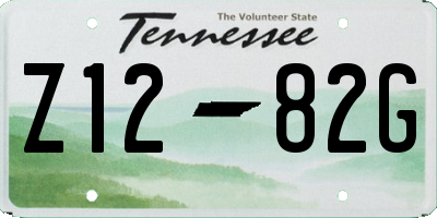 TN license plate Z1282G