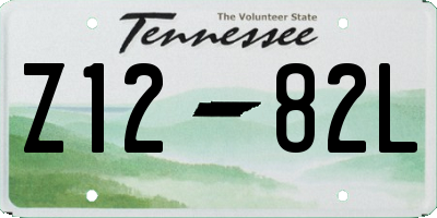TN license plate Z1282L
