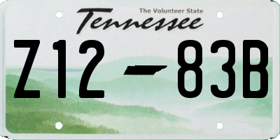 TN license plate Z1283B