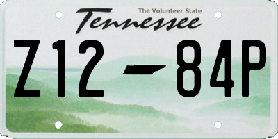 TN license plate Z1284P