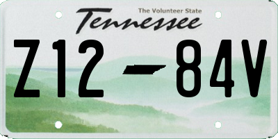 TN license plate Z1284V