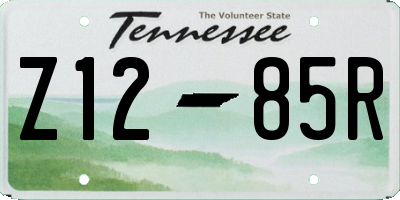 TN license plate Z1285R
