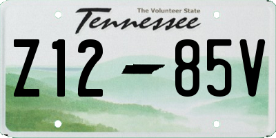 TN license plate Z1285V