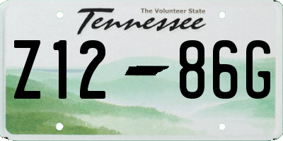 TN license plate Z1286G
