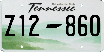 TN license plate Z1286O