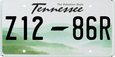 TN license plate Z1286R
