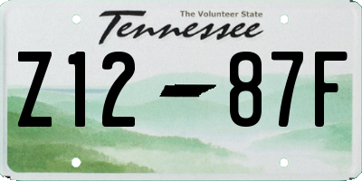 TN license plate Z1287F