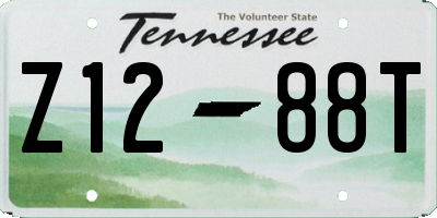 TN license plate Z1288T