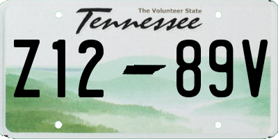 TN license plate Z1289V