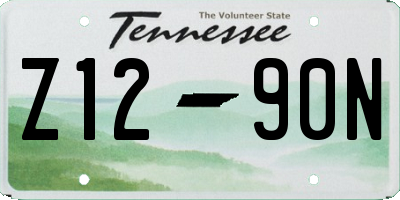 TN license plate Z1290N