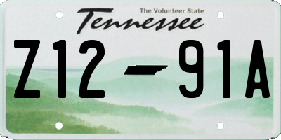 TN license plate Z1291A