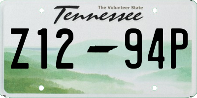TN license plate Z1294P