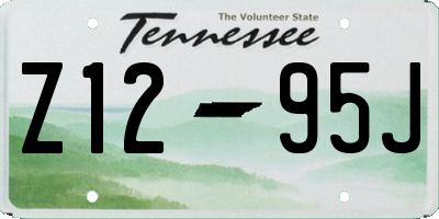 TN license plate Z1295J