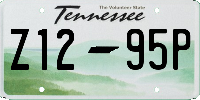 TN license plate Z1295P